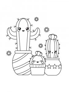 Cactus coloring page 28 - Free printable