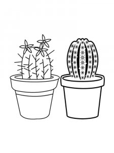 Cactus coloring page 8 - Free printable