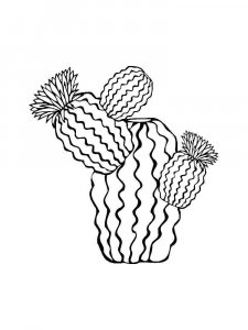 Cactus coloring page 9 - Free printable