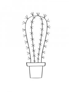 Cactus coloring page 38 - Free printable