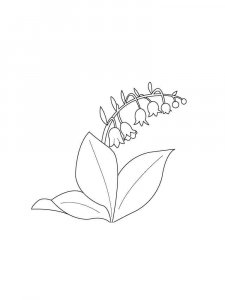 Lily of the Valley coloring page 23 - Free printable