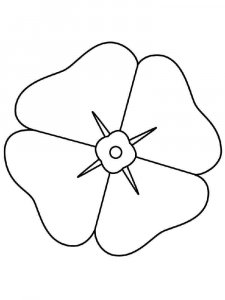 Poppy coloring page 16 - Free printable