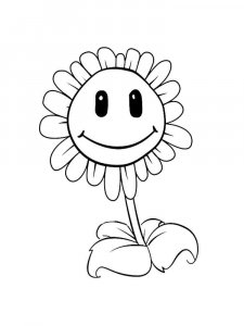 Sunflower coloring page 45 - Free printable