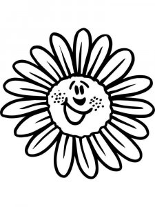Chamomile coloring page 6 - Free printable