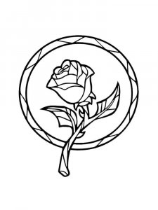 Rose coloring page 24 - Free printable