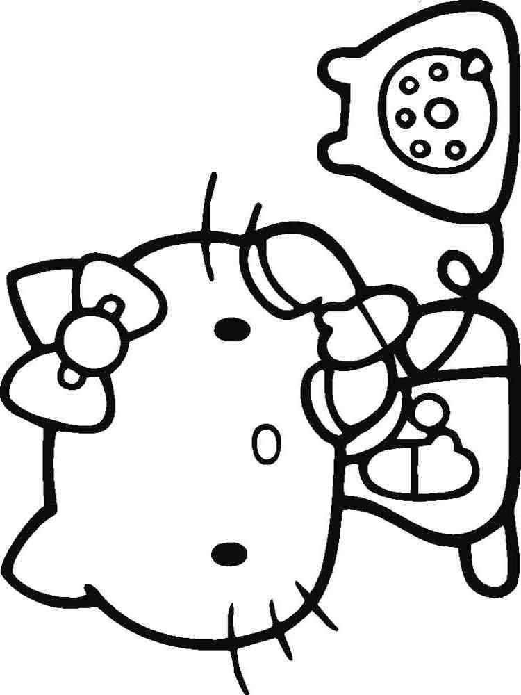 Hello Kitty coloring pages. Download and print Hello Kitty coloring pages.