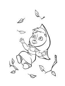 Mascha and the Bear coloring page 57 - Free printable