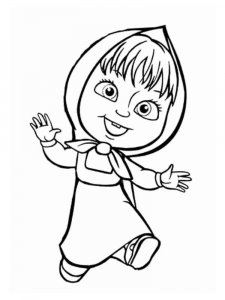 Mascha and the Bear coloring page 81 - Free printable