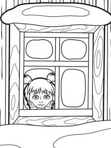 Mascha and the Bear coloring page 87 - Free printable