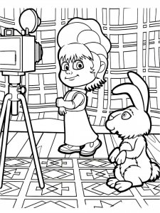 Mascha and the Bear coloring page 65 - Free printable