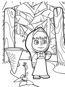 Mascha and the Bear coloring page 93 - Free printable