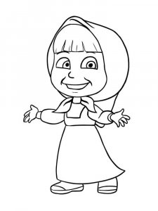 Mascha and the Bear coloring page 97 - Free printable