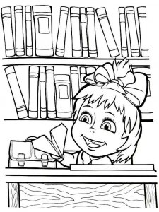 Mascha and the Bear coloring page 101 - Free printable