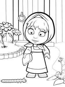 Mascha and the Bear coloring page 102 - Free printable