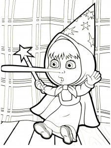 Mascha and the Bear coloring page 68 - Free printable