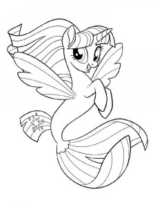 My Little Pony Mermaid coloring page 5 - Free printable