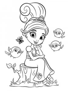 Nella the Princess Knight coloring page 1 - Free printable