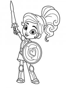Nella the Princess Knight coloring page 2 - Free printable