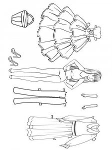 Paper Dolls coloring page 26 - Free printable