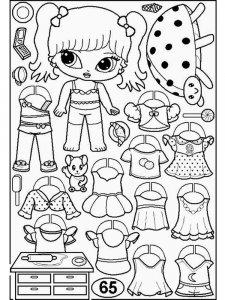 Paper Dolls coloring page 7 - Free printable
