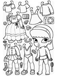 Paper Dolls coloring page 8 - Free printable