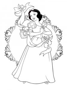 Snow White coloring page 42 - Free printable