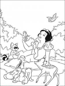 Snow White coloring page 21 - Free printable