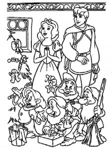 Snow White coloring page 25 - Free printable