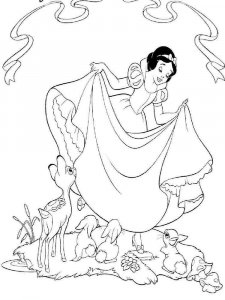 Snow White coloring page 26 - Free printable