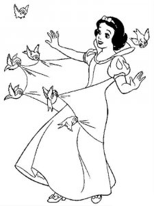 Snow White coloring page 8 - Free printable