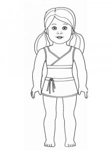 American Girl Doll coloring page 13 - Free printable