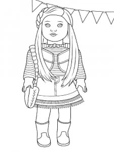 American Girl Doll coloring page 9 - Free printable