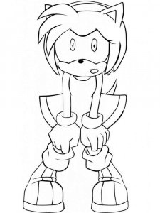 Amy Rose coloring page 11 - Free printable