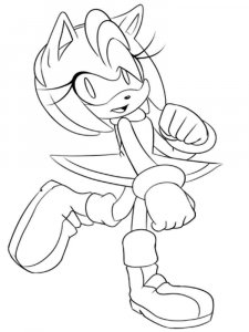 Amy Rose coloring page 12 - Free printable