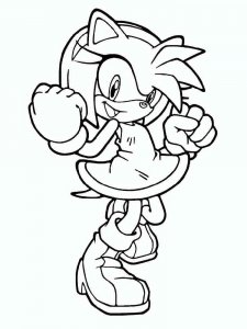 Amy Rose coloring page 15 - Free printable