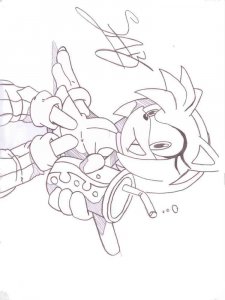 Amy Rose coloring page 3 - Free printable