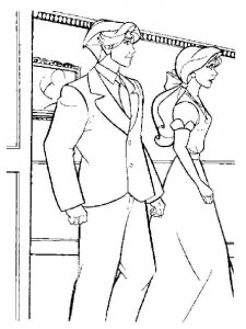 Coloring pages Dmitri and Anastasia