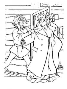 coloring page Anastasia and the guy