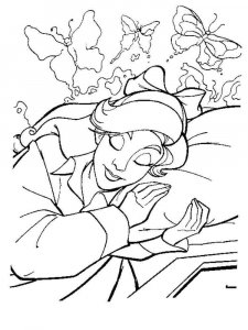 coloring pages anastasia sleeps
