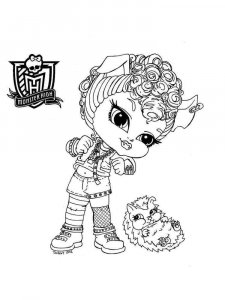Baby Monster High coloring page 1 - Free printable