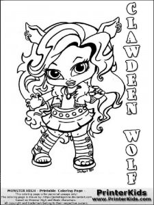 Baby Monster High coloring page 10 - Free printable