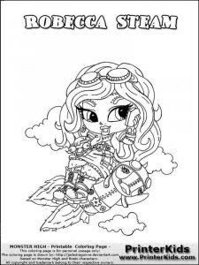 Baby Monster High coloring page 2 - Free printable