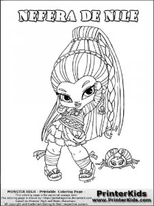 Baby Monster High coloring page 6 - Free printable