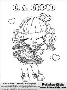 Baby Monster High coloring page 9 - Free printable