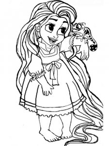 Baby Princess coloring page 2 - Free printable