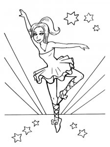 Ballet coloring page 17 - Free printable