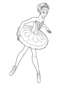 Ballet coloring page 18 - Free printable