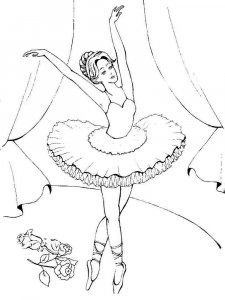 Ballet coloring page 19 - Free printable