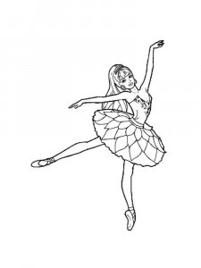 Ballet coloring page 2 - Free printable