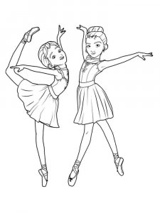 Ballet coloring page 20 - Free printable